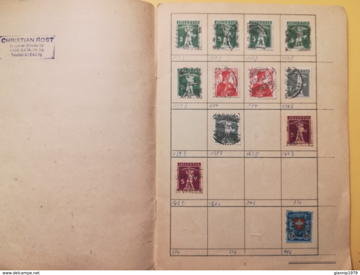 LIBRETTO FRANCOBOLLI STAMPS AUSWAHLHEFT OPUSCOLO BOOK LOTTO COLLEZIONI SVIZZERA HELVETIA SUISSE DAL 1882 OLTRE 150 PEZZI - Lotti/Collezioni