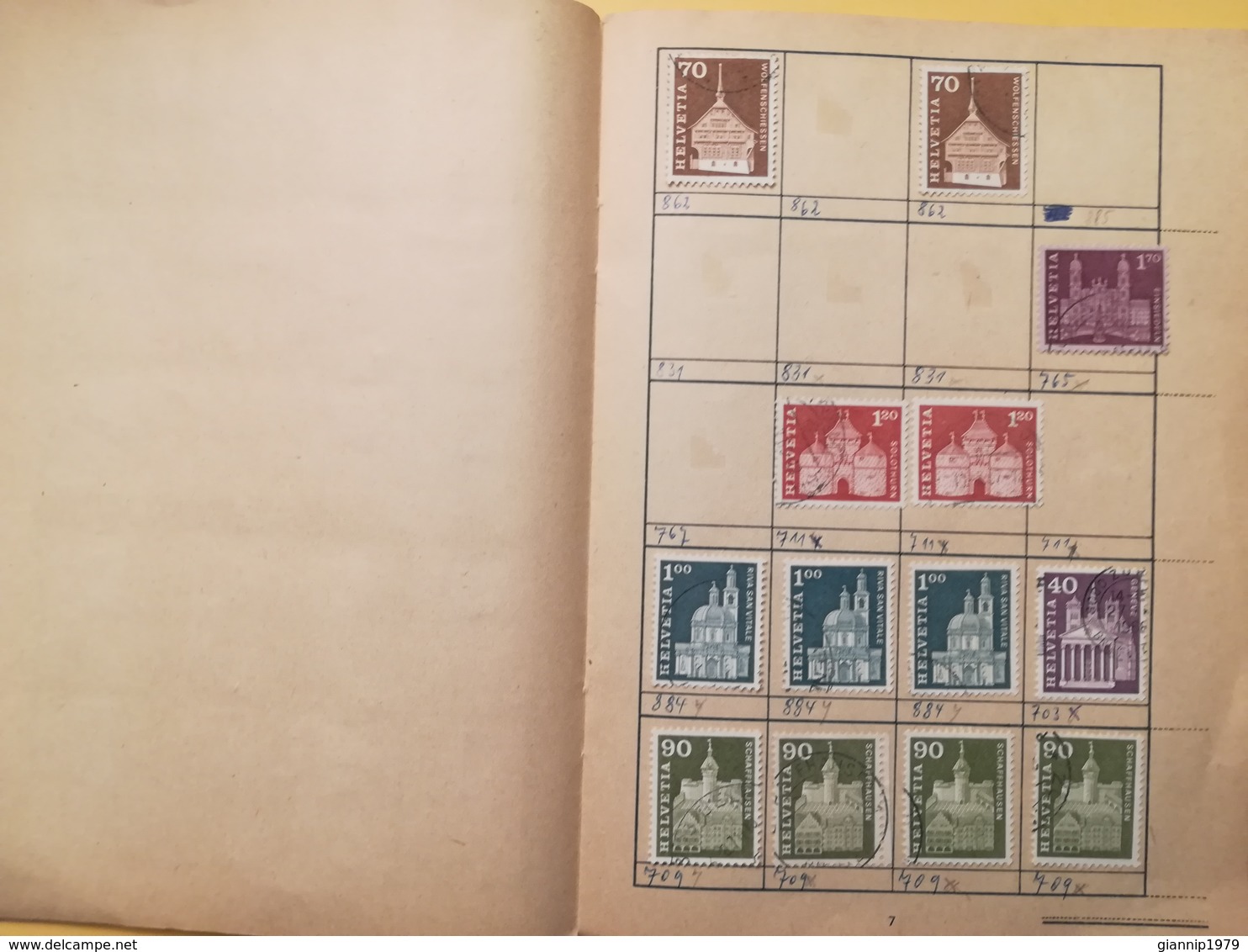 LIBRETTO FRANCOBOLLI STAMPS AUSWAHLHEFT OPUSCOLO BOOK LOTTO COLLEZIONI SVIZZERA HELVETIA SUISSE DAL 1882 OLTRE 150 PEZZI