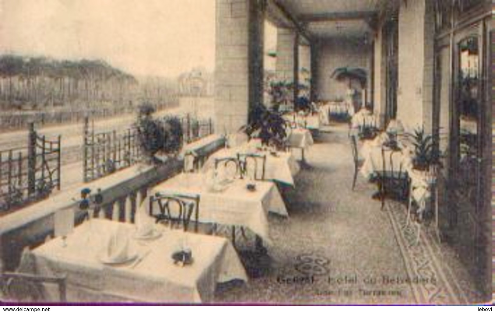 GENVAL « Hôtel Du Belvédère – Une Des Terrasses » Nels Bxl (1913) - Autres & Non Classés