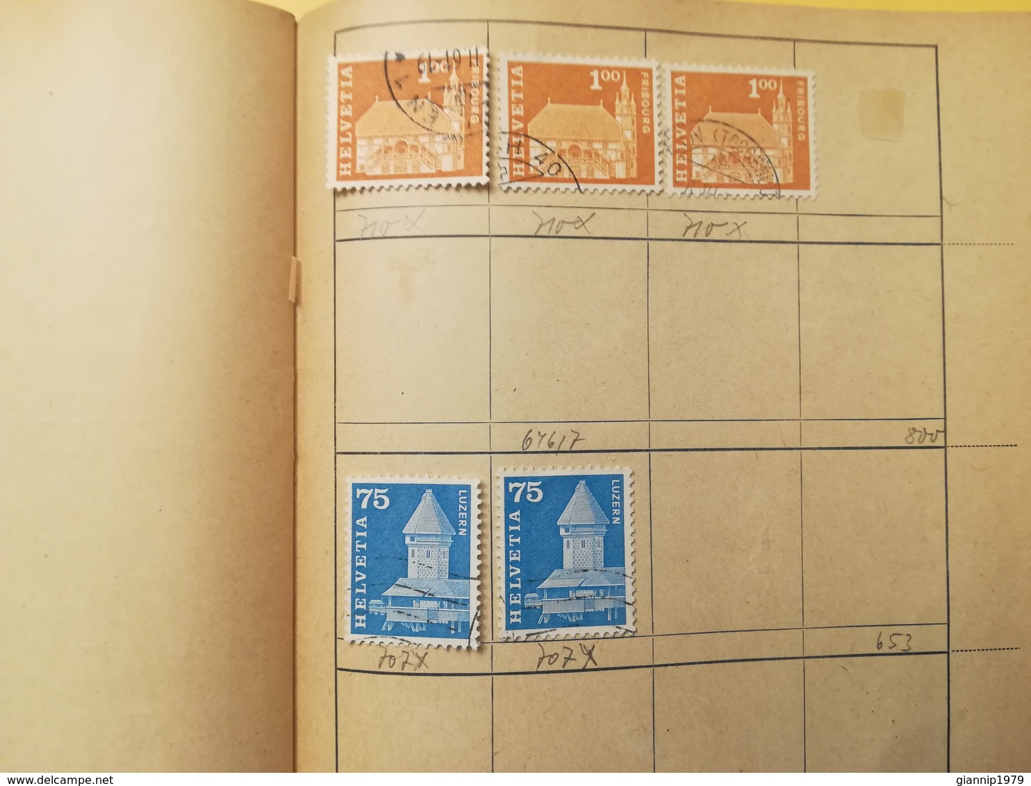 LIBRETTO FRANCOBOLLI STAMPS AUSWAHLHEFT OPUSCOLO BOOK LOTTO COLLEZIONI SVIZZERA HELVETIA SUISSE DAL 1907 OLTRE 50 PEZZI