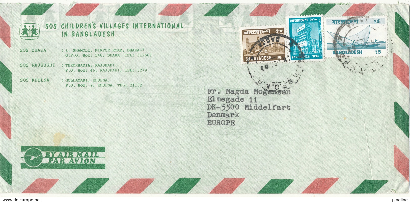 Bangladesh Air Mail Cover Sent To Denmark 1983 - Bangladesh