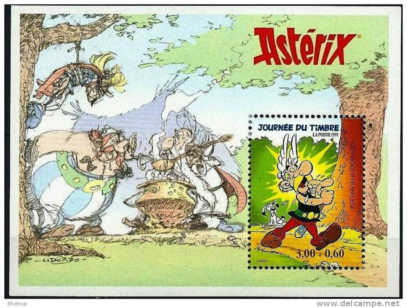 FR Bloc YT 22 BF  "Journée Du Timbre Astérix " 1999 Neuf** - Mint/Hinged