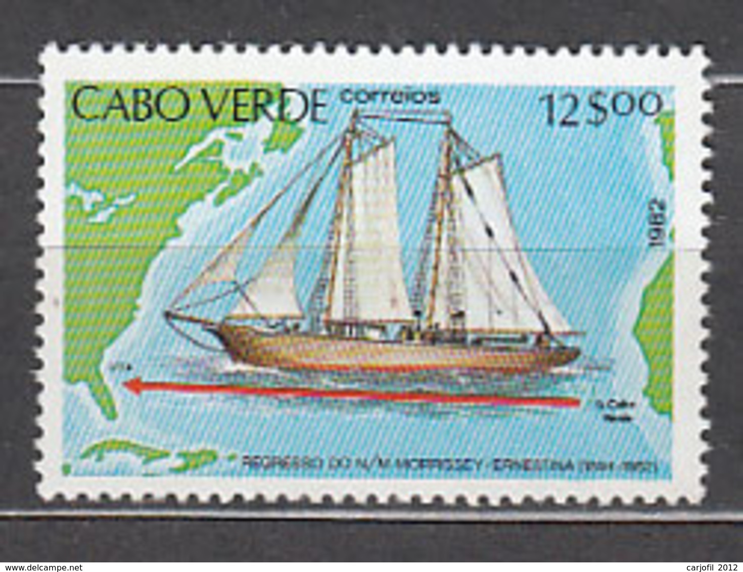 Cabo Verde - Correo Yvert 461 ** Mnh  Barcos - Islas De Cabo Verde