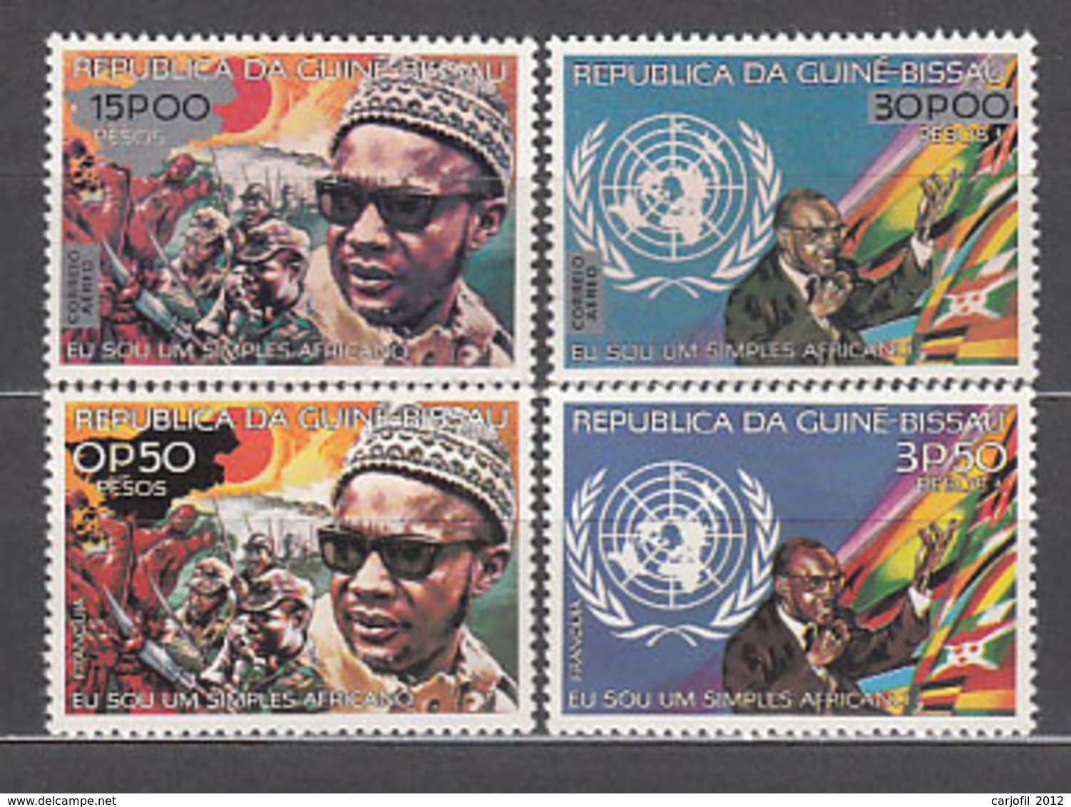 Guinea Bissau - Correo Yvert 45/6+A.23/4 ** Mnh  A. Cabral - Guinea-Bissau