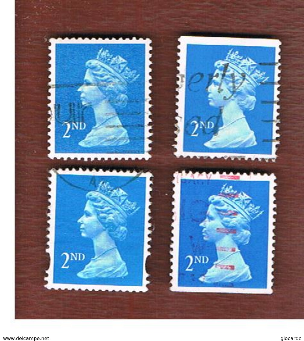 GRAN BRETAGNA (GREAT BRITAIN) - SG 1445   -  1989 QUEEN ELIZABETH II  2ND  (4 DIFFERENT PERFORATIONS)  - USED - Usados