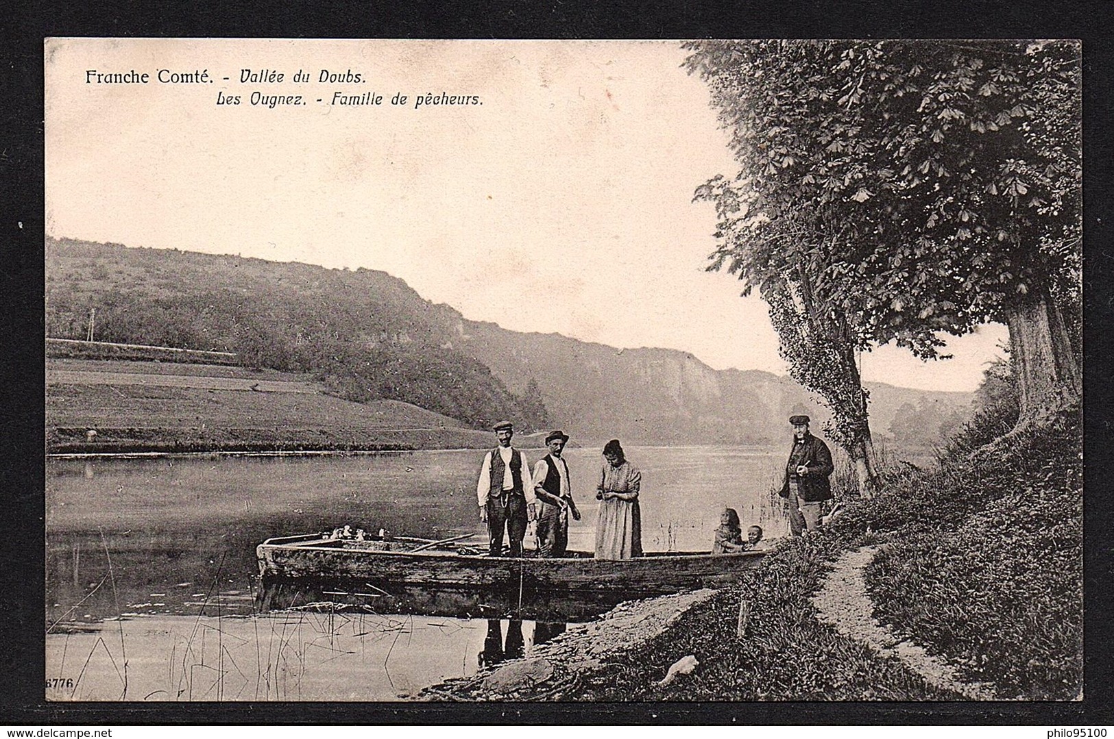 Vallée Du Doubs.Les Ougnez - Famille De Pêcheurs. - Autres & Non Classés