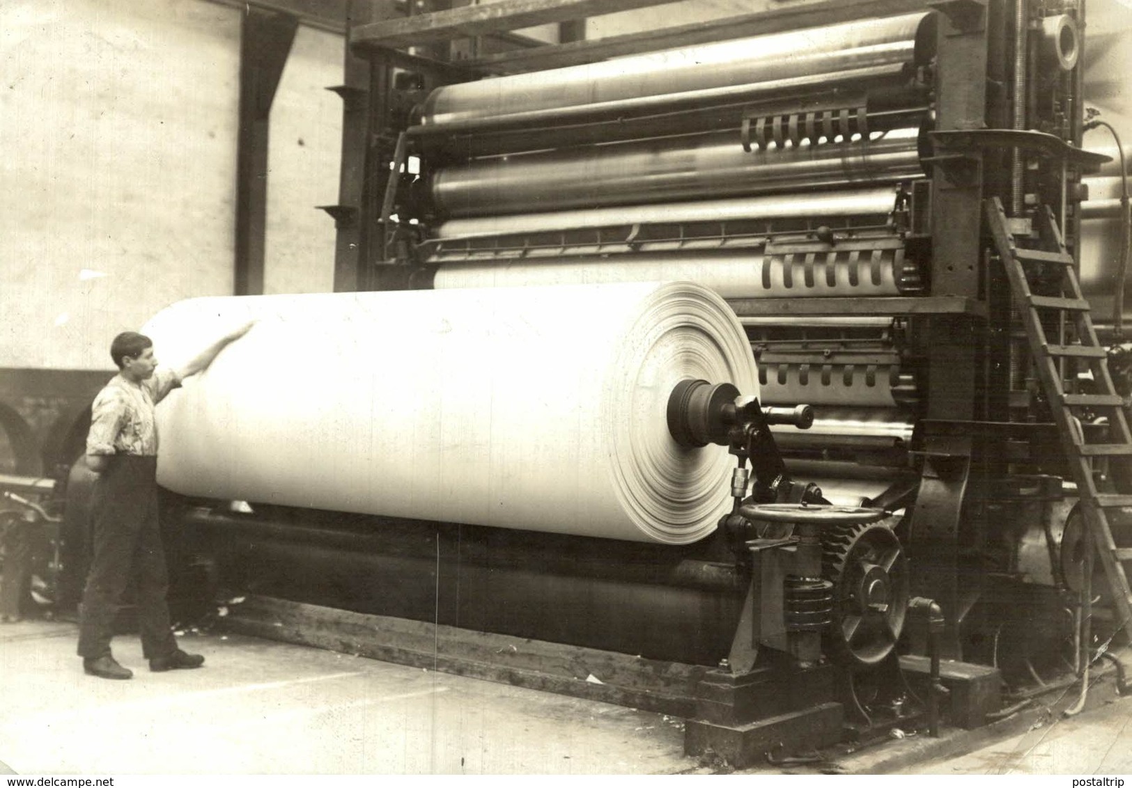 PAPER MILL PAPER, PULPE, IMPRIMERIE, IMPRENTA PRINTING +- 15*11CM Fonds Victor FORBIN (1864-1947) - Profesiones