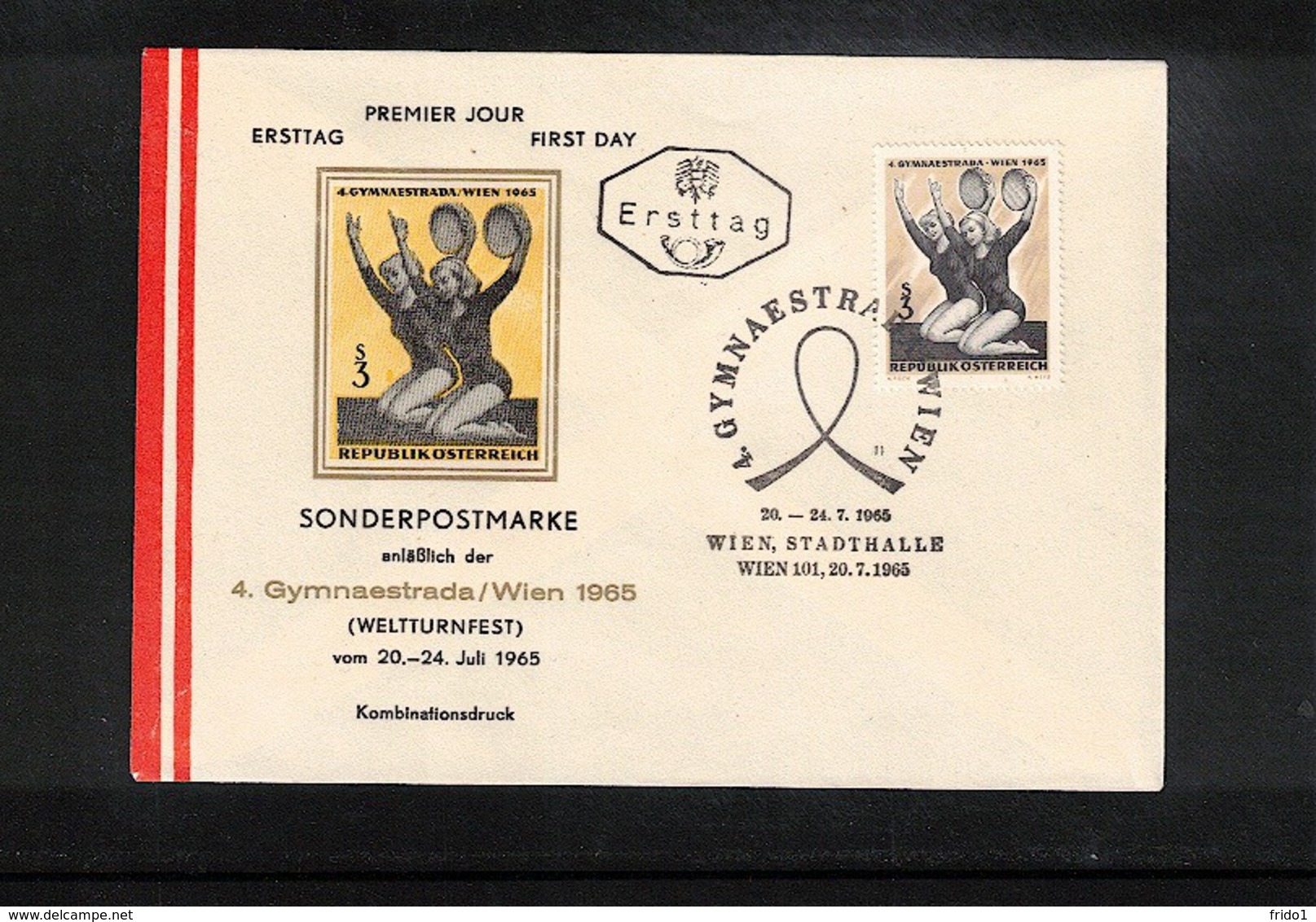 Austria / Oesterreich 1965 Gymnastics Gymnaestrada Wien Interesting Cover - Gymnastik