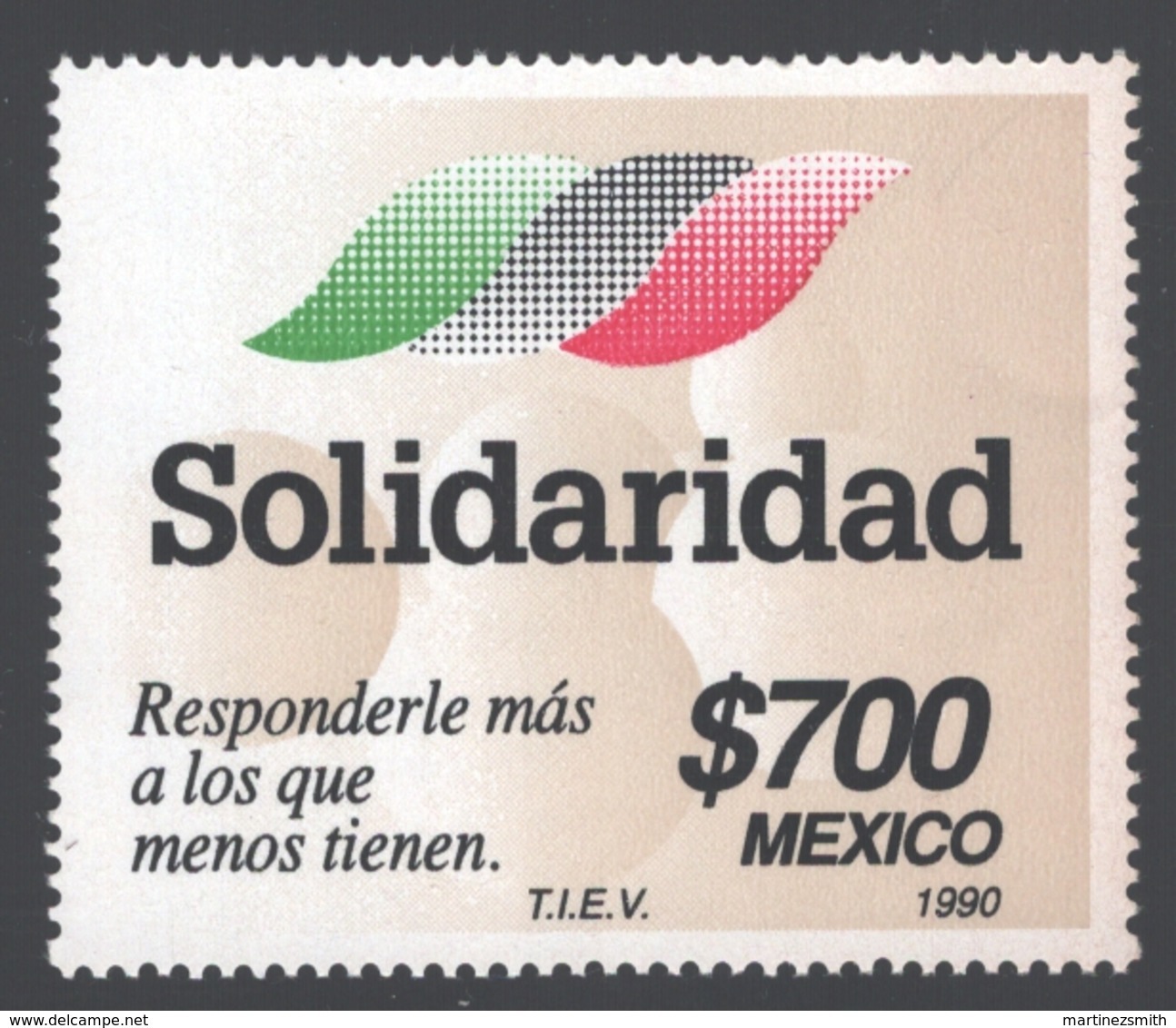 Mexico - Mexique 1990 Yvert 1328, Solidarity With Poor Population - MNH - México