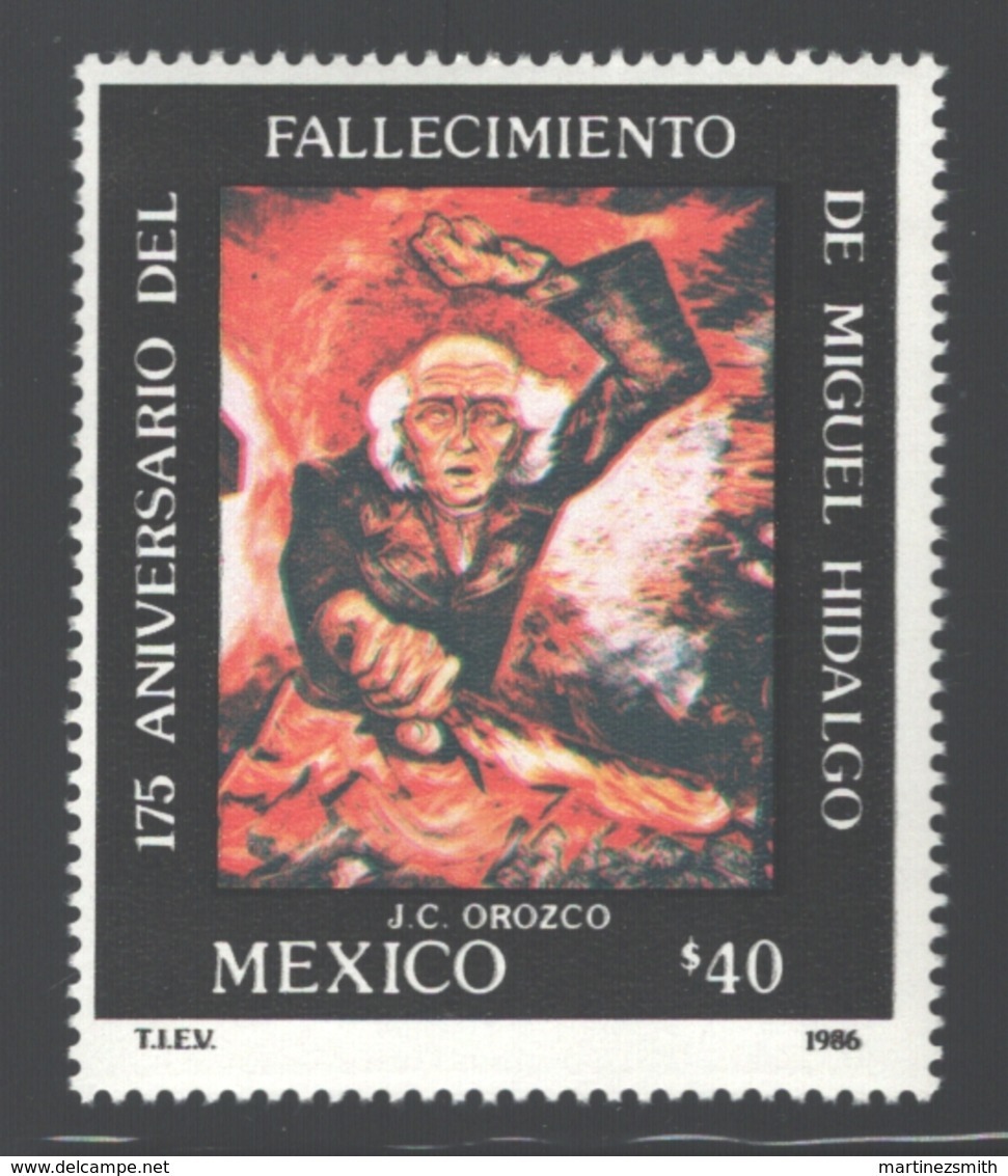 Mexico - Mexique 1986 Yvert 1160, 175th Anniversary Of The Death Of Don Miguel Hidalgo Y Castilla - MNH - México