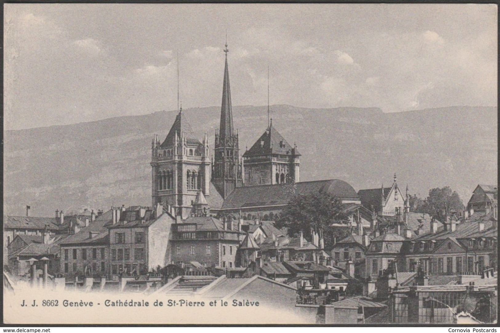 Cathédrale De St-Pierre Et Le Salève, Genève, C.1910 - Jullien Frères CPA JJ8662 - Genève