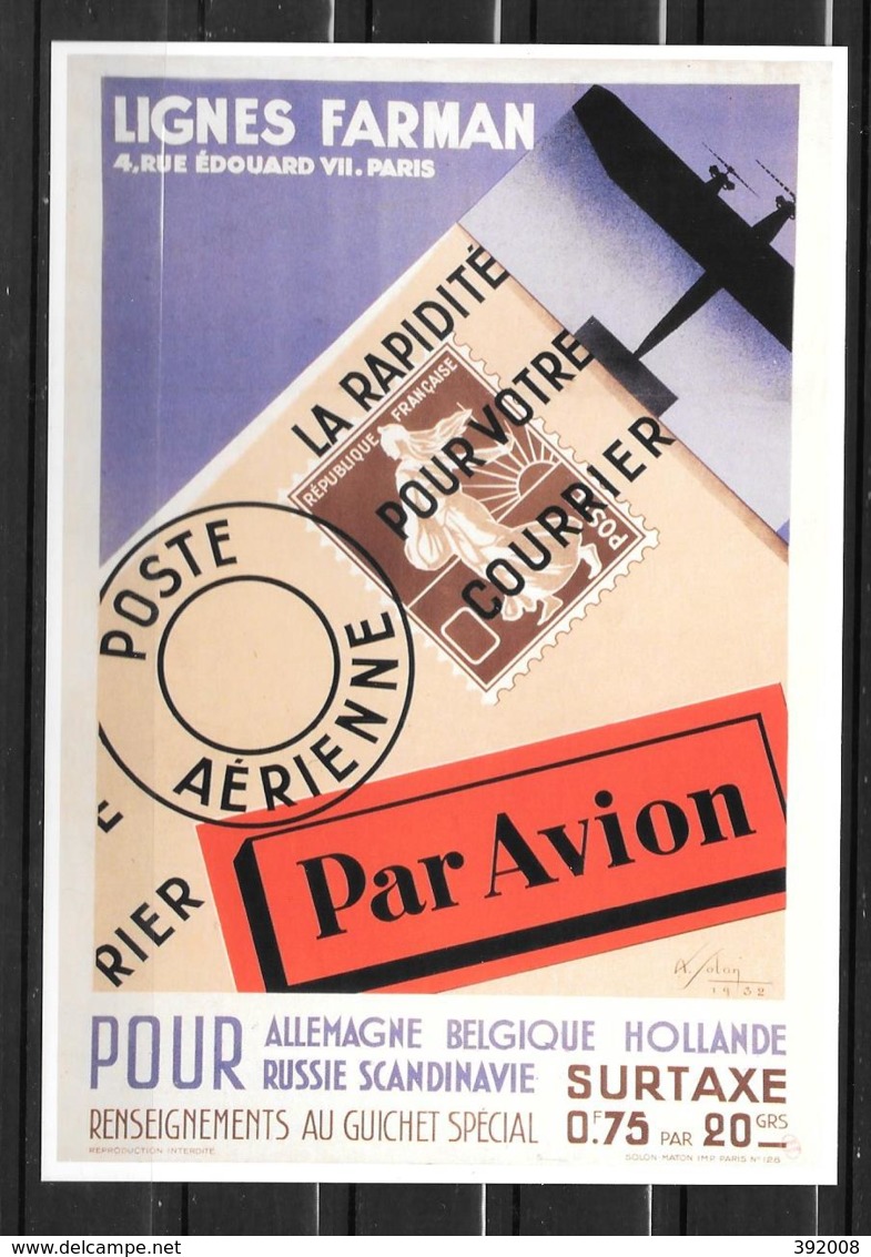 2017 - Poste Aérienne - Ligne Farman - Prêts-à-poster:  Autres (1995-...)