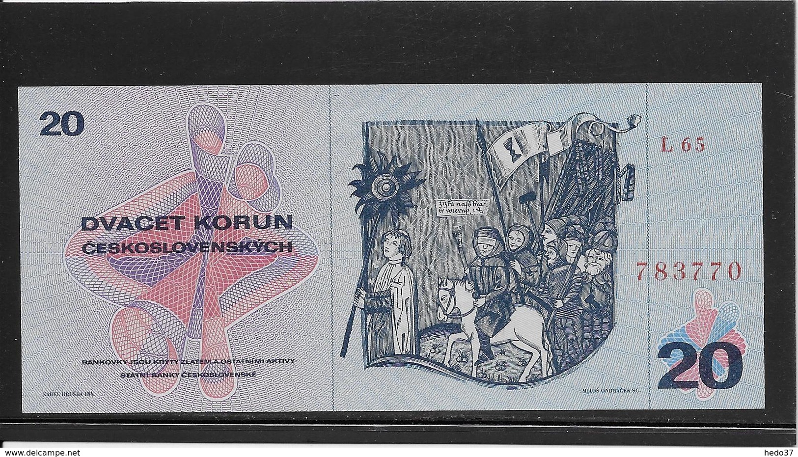 Tchécoslovaquie - 20 Korun - Pick N°92 - NEUF - Tchécoslovaquie