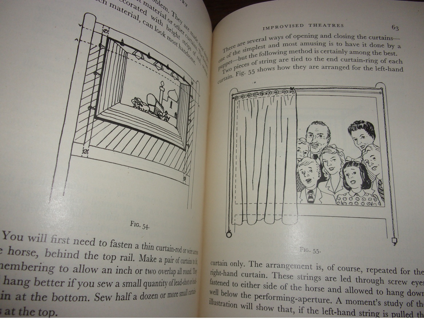 1950 GLOVE PUPPETRY ... ILLUSTRATIONS BY DENYS J. THORPE PUPPETS MARIONNETTES  GUIGNOL