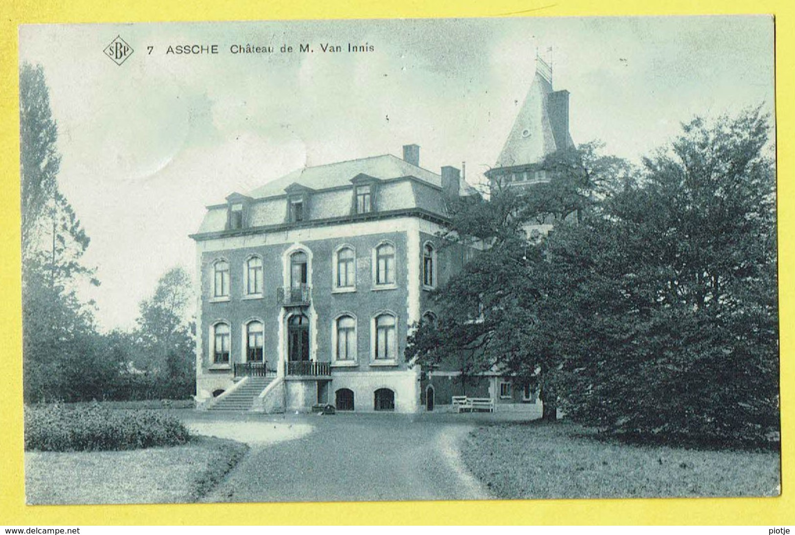 * Asse - Assche (Vlaams Brabant) * (SBP, Nr 7) Chateau De M. Van Innis, Kasteel, Schloss, Castle, TOP, Unique, Zeldzaam - Asse