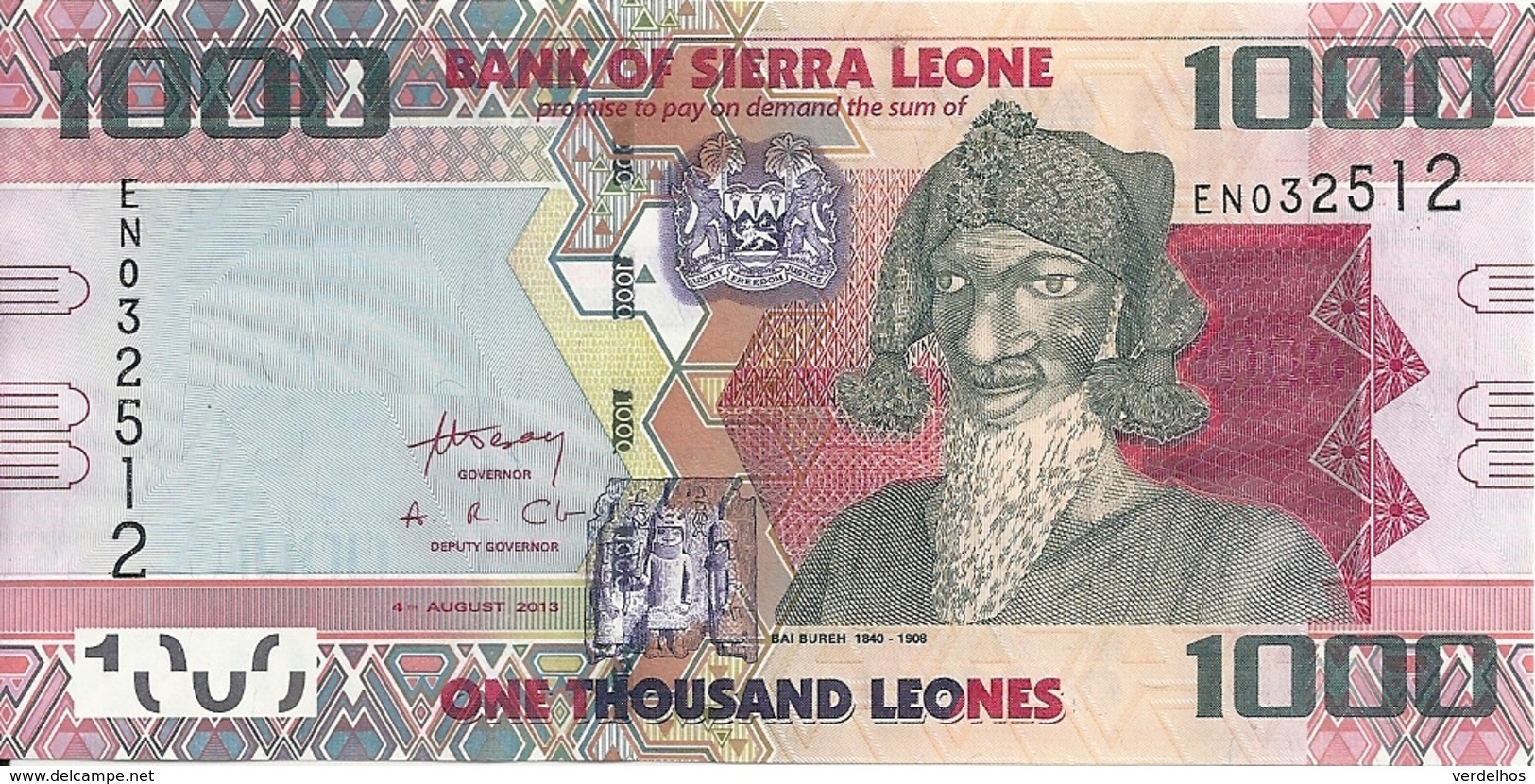 SIERRA LEONE 1000 LEONES 2013 UNC P 30 B - Sierra Leona