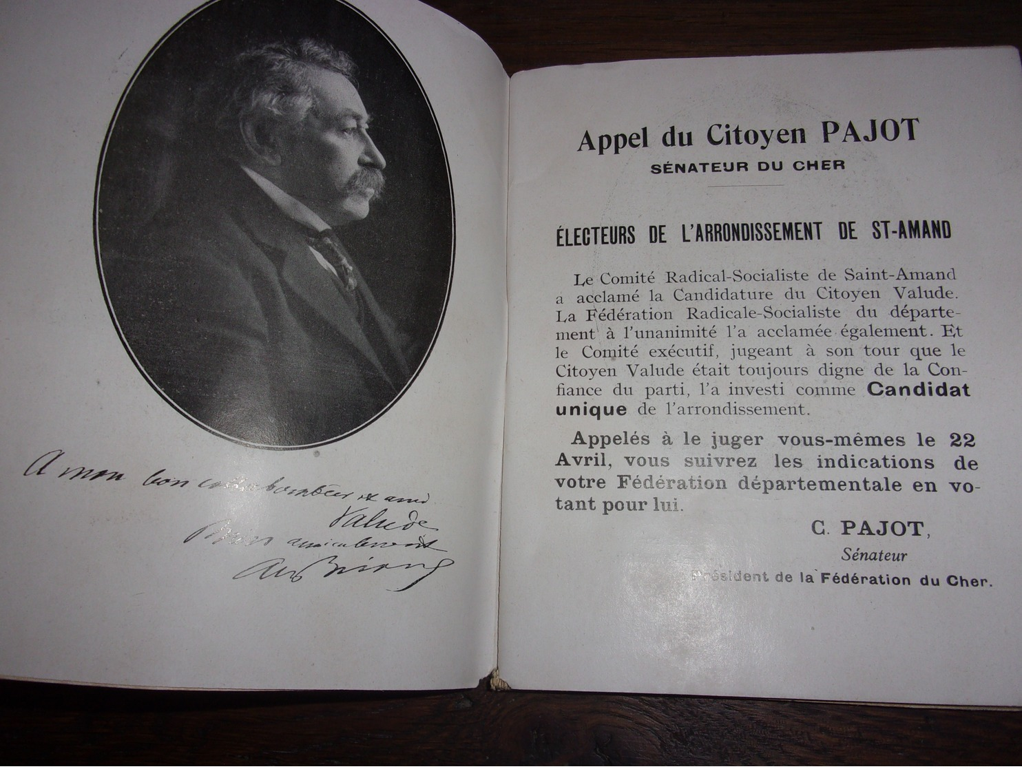 BERRY CHER SAINT AMAND MONTROND PAJOT SENATEUR JEAN LUCHAIRE UNE POLITIQUE REALISATION PARLEMENTAIRE UN HOMME1924 - Centre - Val De Loire