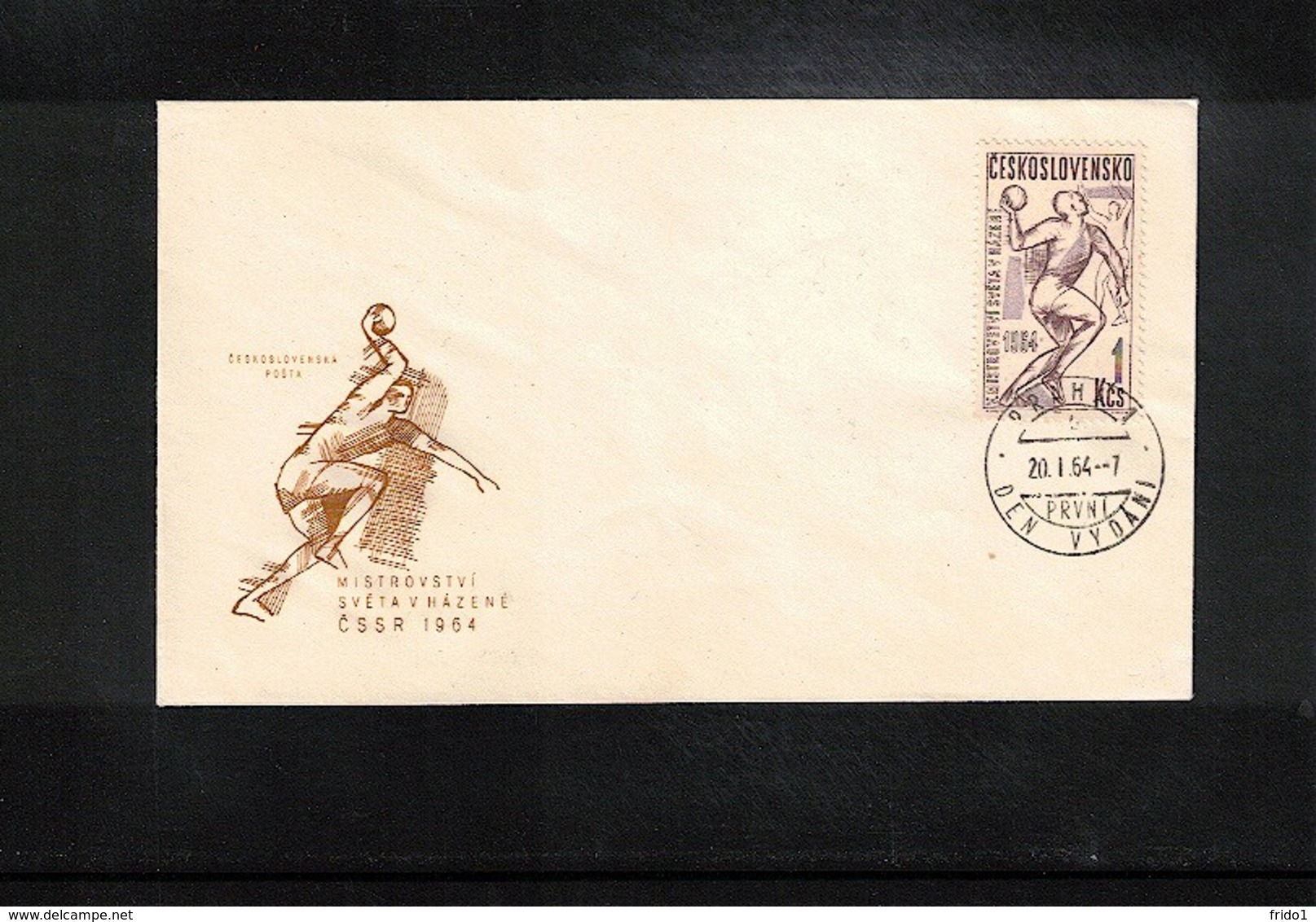 Czechoslovakia 1964 World Handball Championship Interesting Cover - Handball