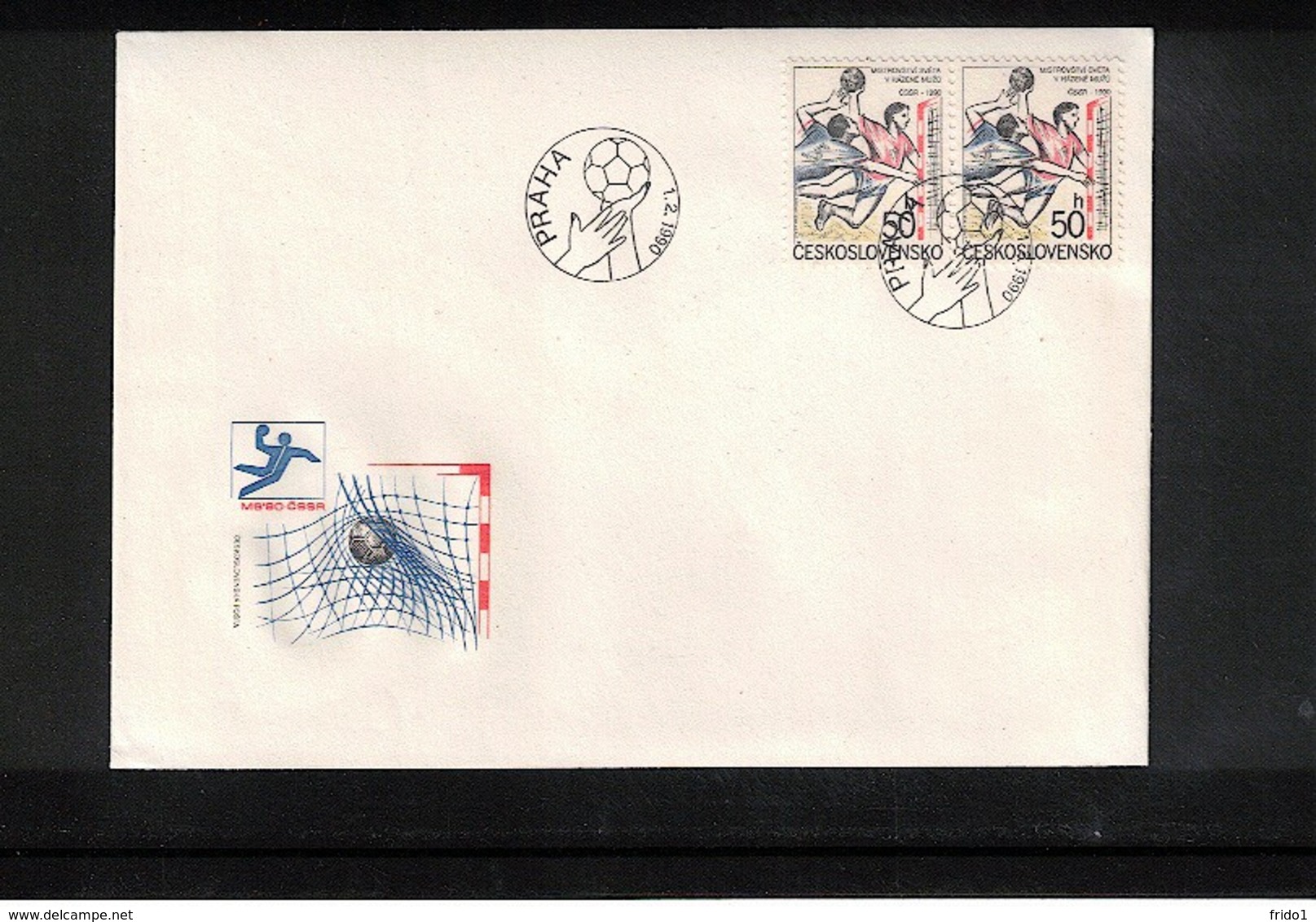 Czechoslovakia 1990 World Handball Championship Interesting Cover - Handball