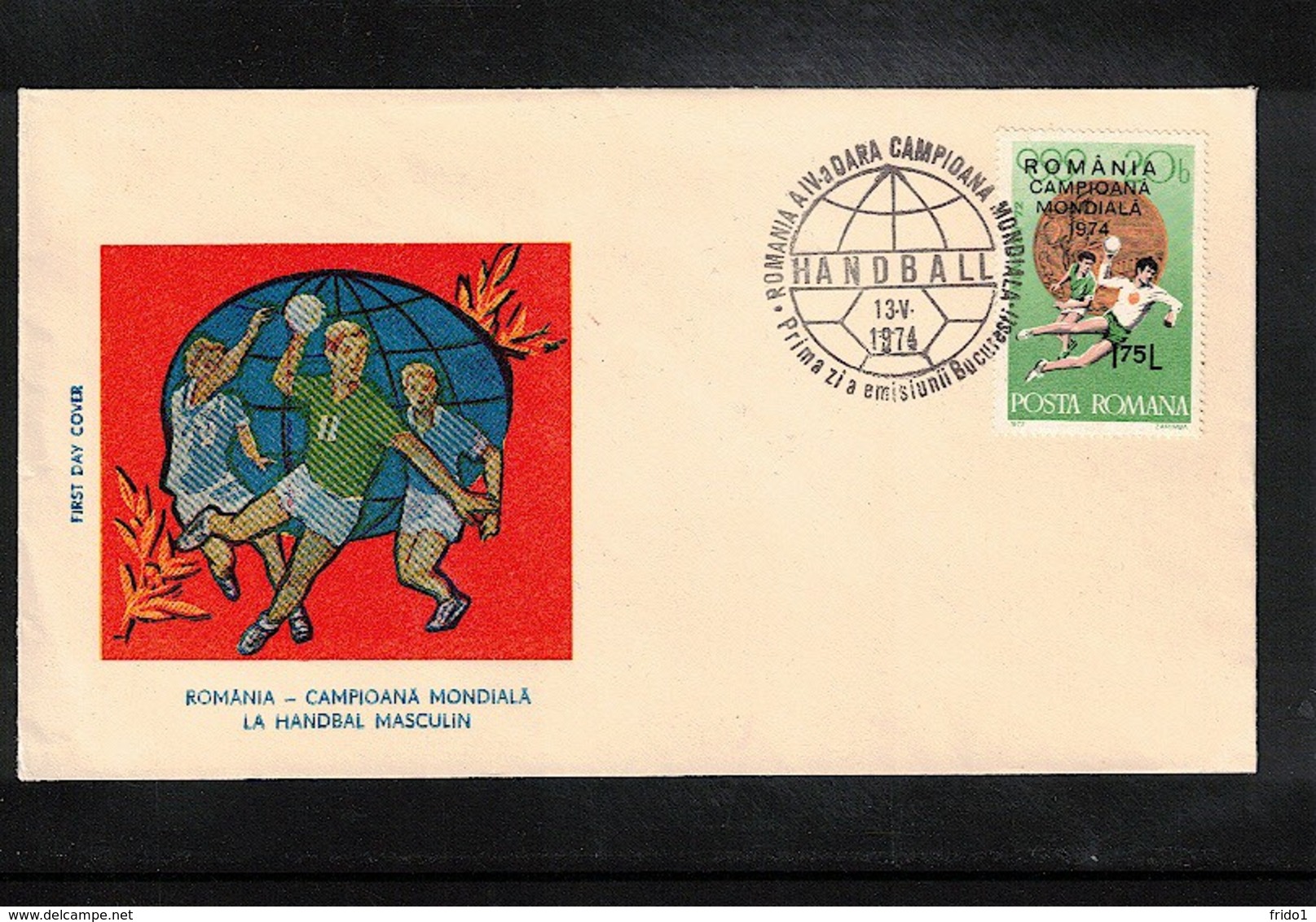 Romania 1974 World Handball Champion Interesting Cover - Handball