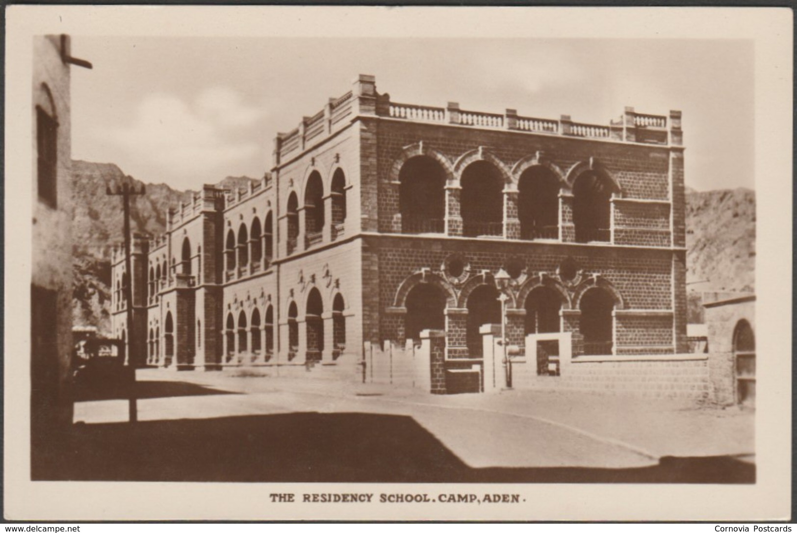 The Residency School, Camp, Aden, C.1910s - Pallonjee, Dinshaw & Co RP Postcard - Yemen