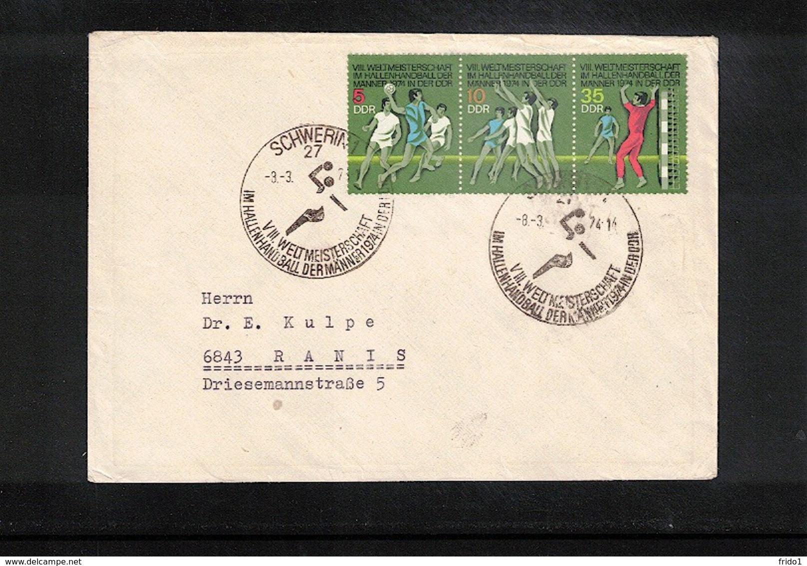 Germany / Deutschland DDR 1974 World Handball Championship Interesting Cover - Handball