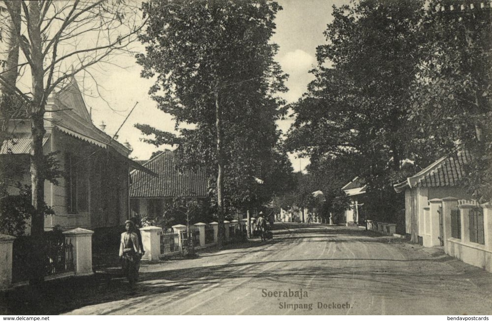 Indonesia, JAVA SOERABAIA, Simpang Doekoeh (1910s) Postcard - Indonesië