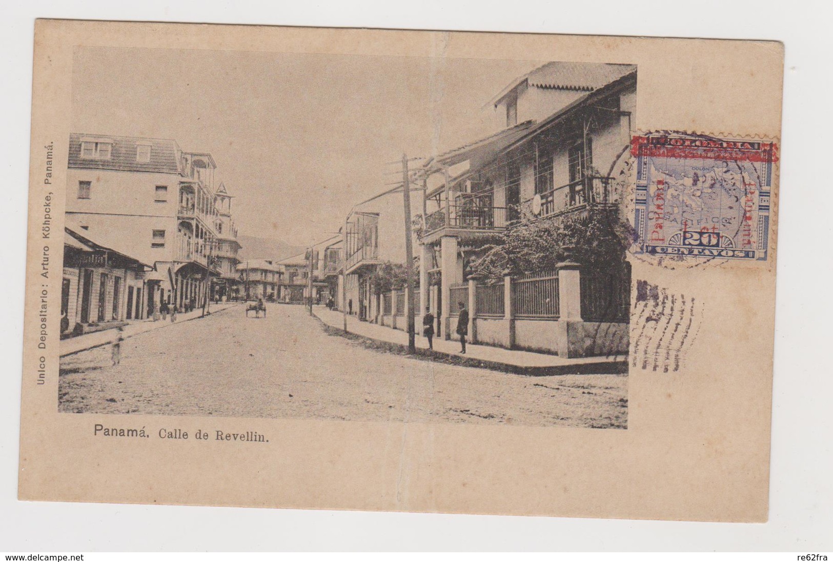 Panama, Calle De Revellin - F.p. -  Anni '1900 - Panama