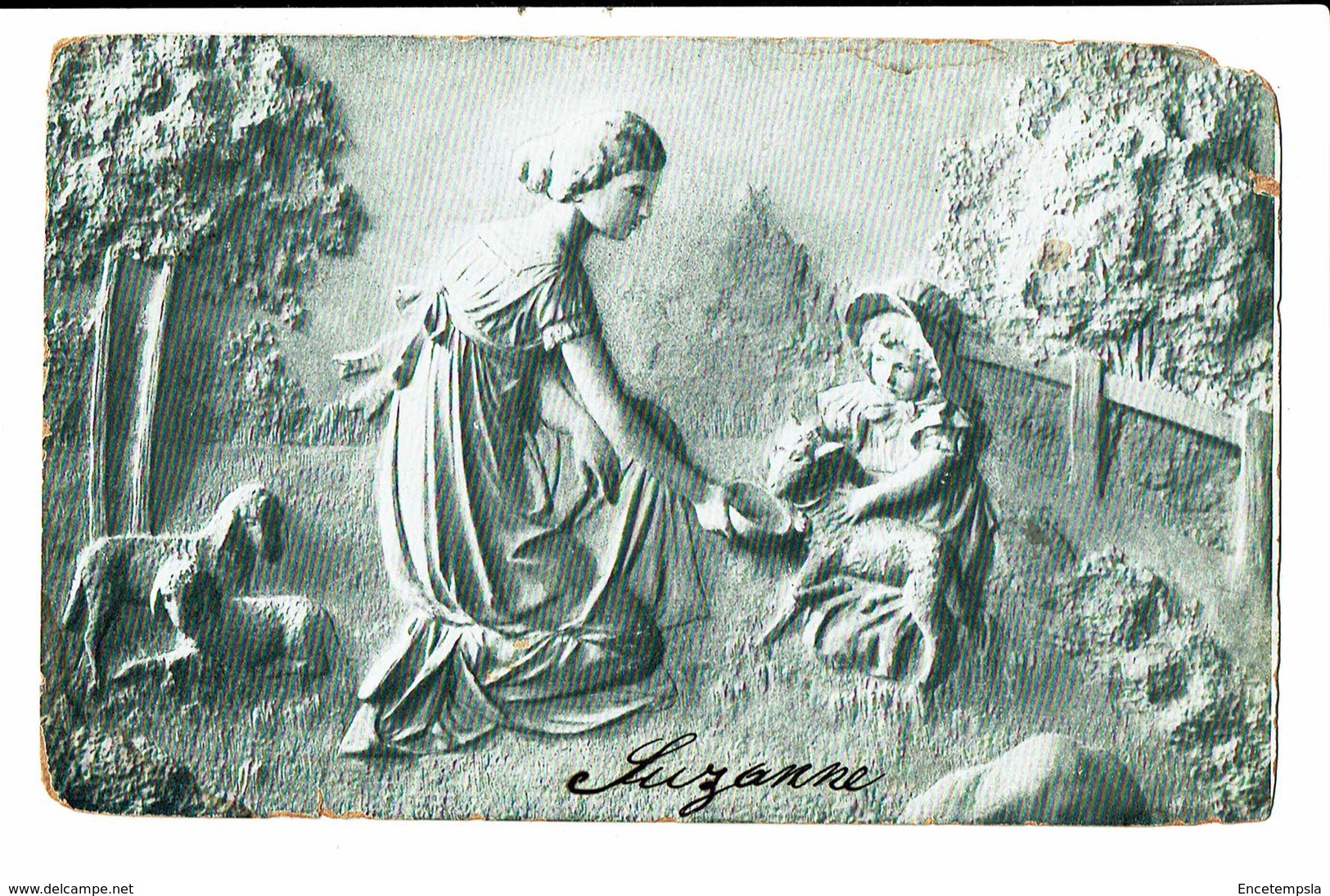 CPA - Carte Postale-Belgique Une Maman Et Sa Fille Donnant à Manger à Des Moutons-1907 VM4676 - Paysans