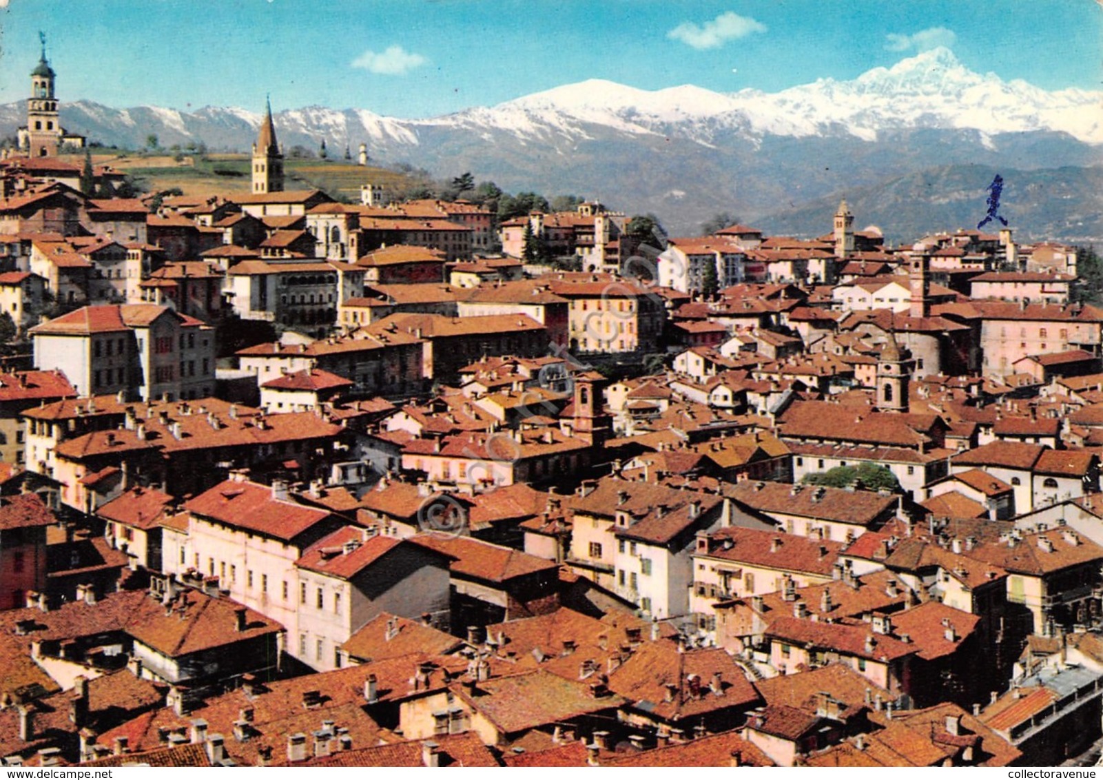 Cartolina Saluzzo Panorama Timbro Avv Emilio Villa 1968 (Cuneo) - Cuneo