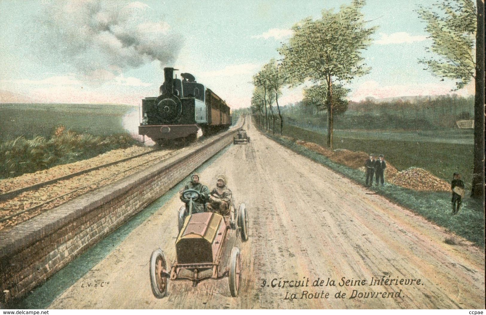 Circuit De La Seine Inférieure - La Route Près De Douvrend - Autres & Non Classés