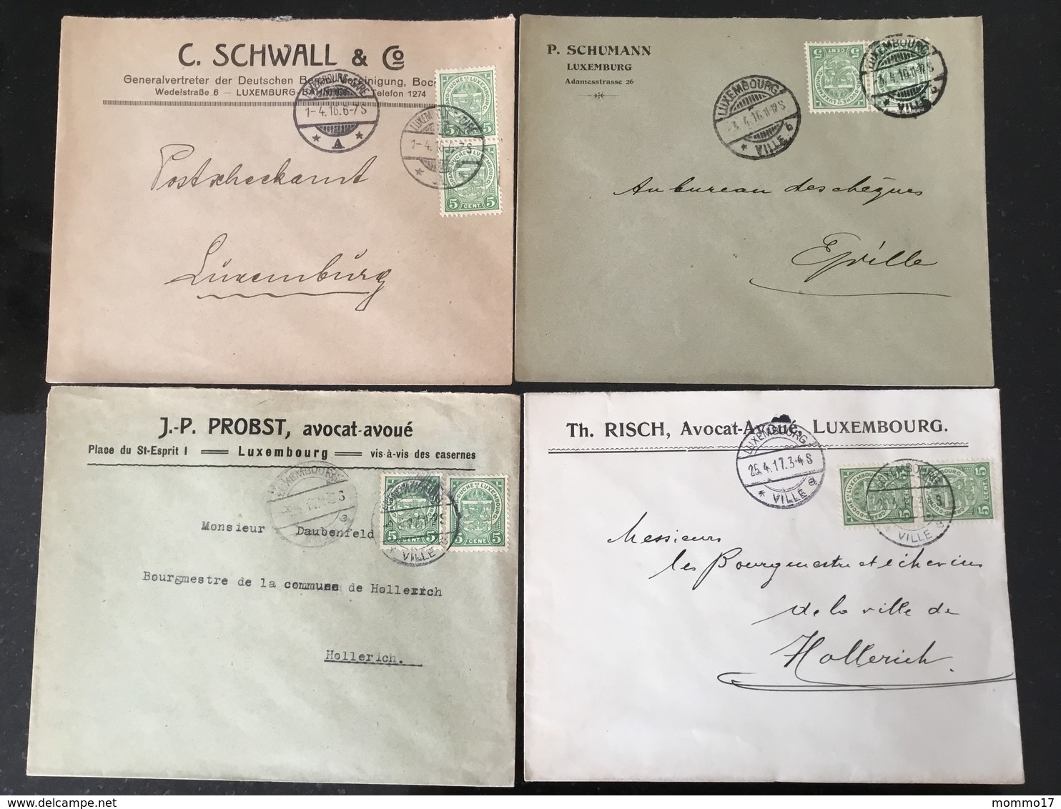 Luxembourg X4 Lot 8 - 1907-24 Abzeichen