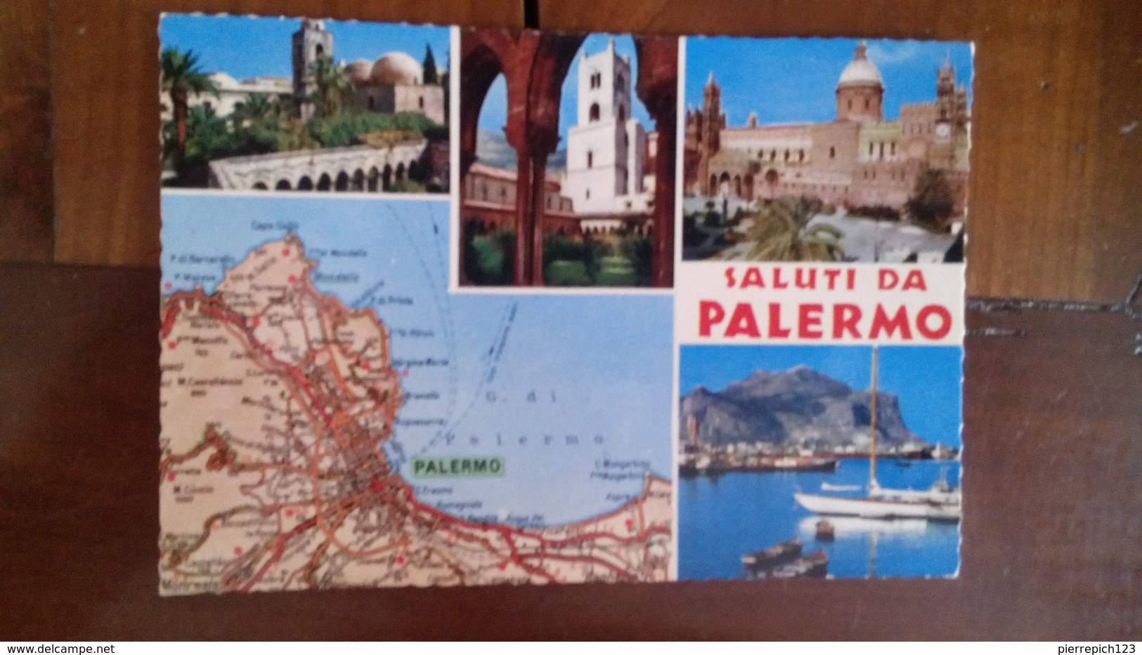 Palerme - Carte Géographique - Multivues - Palermo