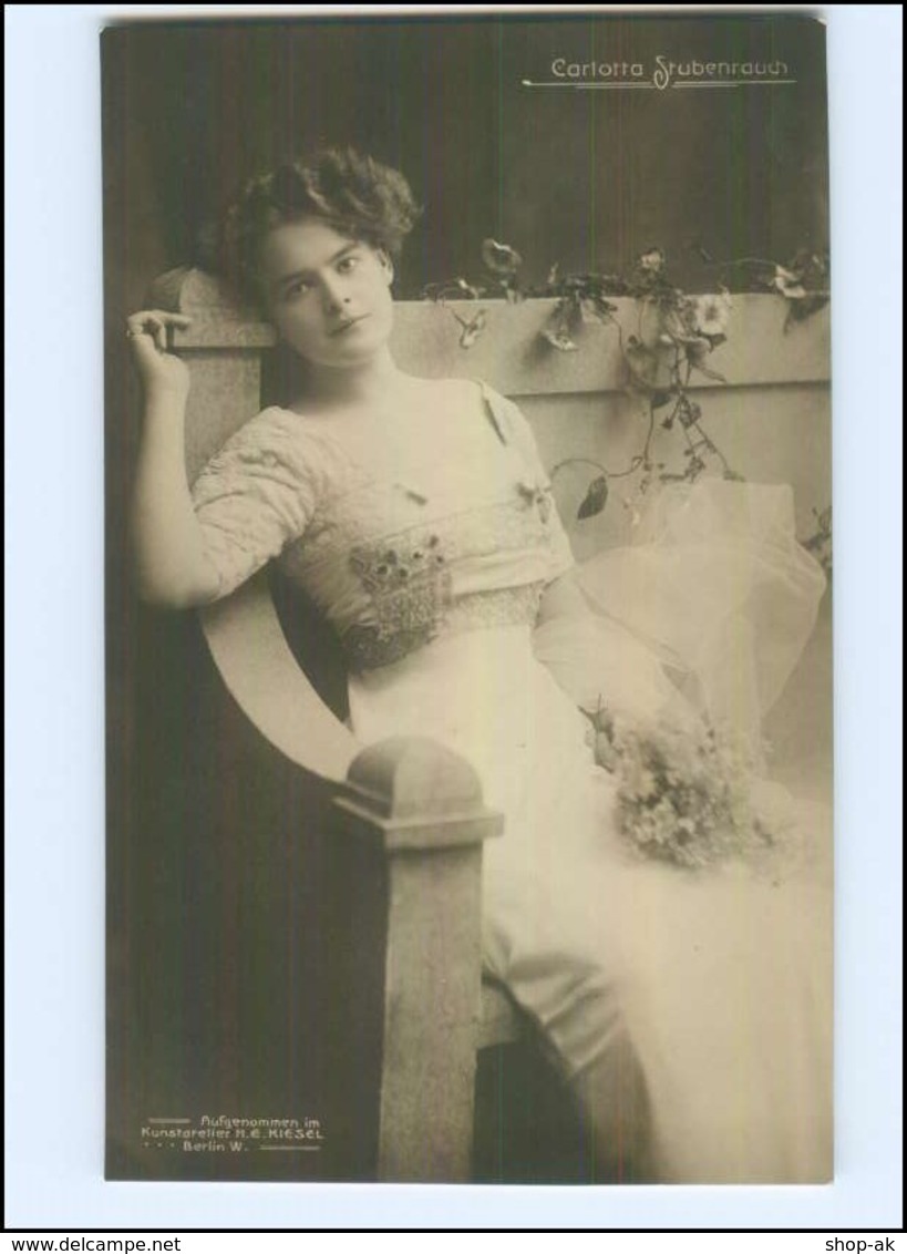 Y12035/ Carlotta Stubenrauch Violinistin Geige Foto AK  Ca.1910 - Sonstige & Ohne Zuordnung