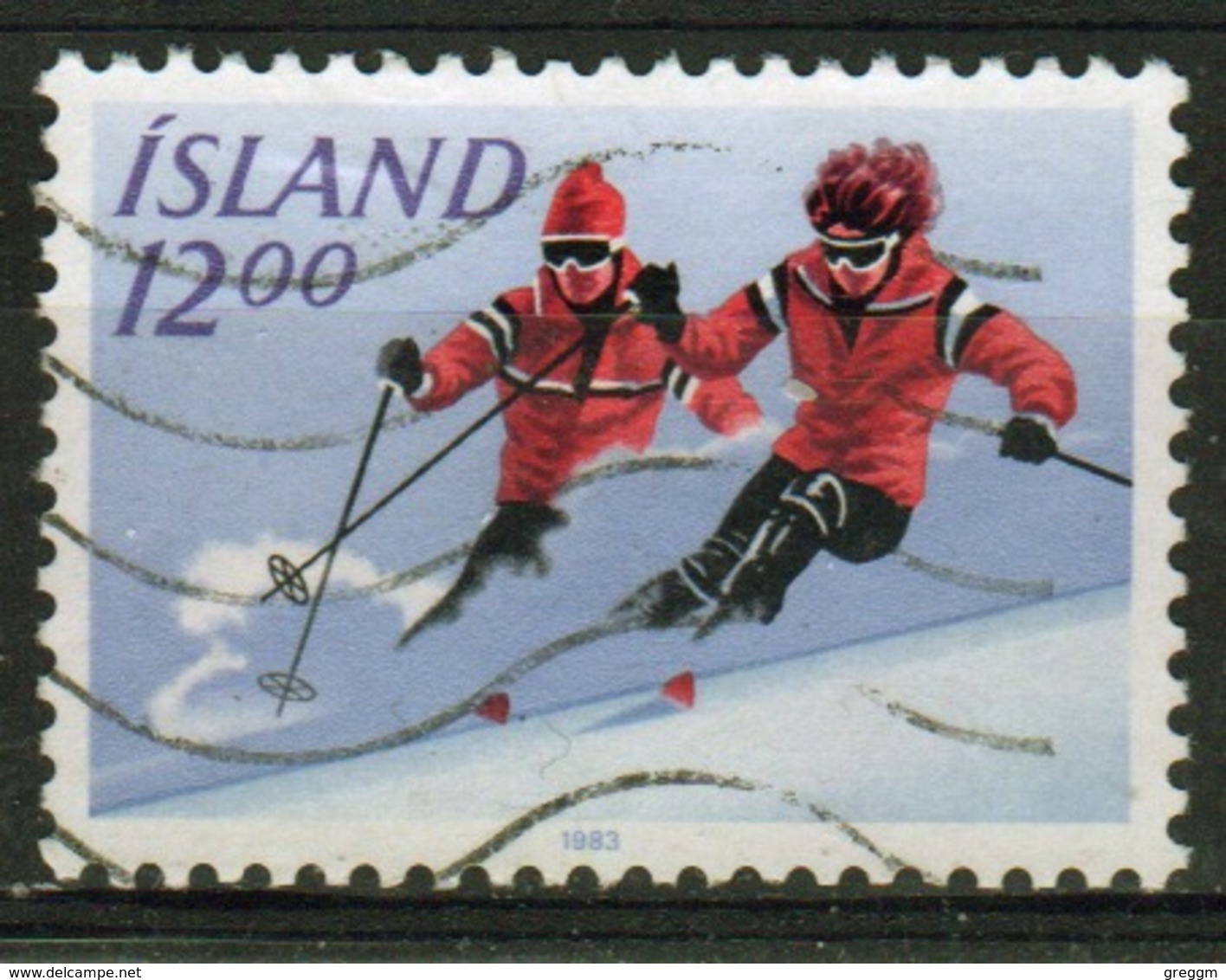 Iceland 1983 Single 12k Stamp From The Outdoor Sports Set. - Used Stamps