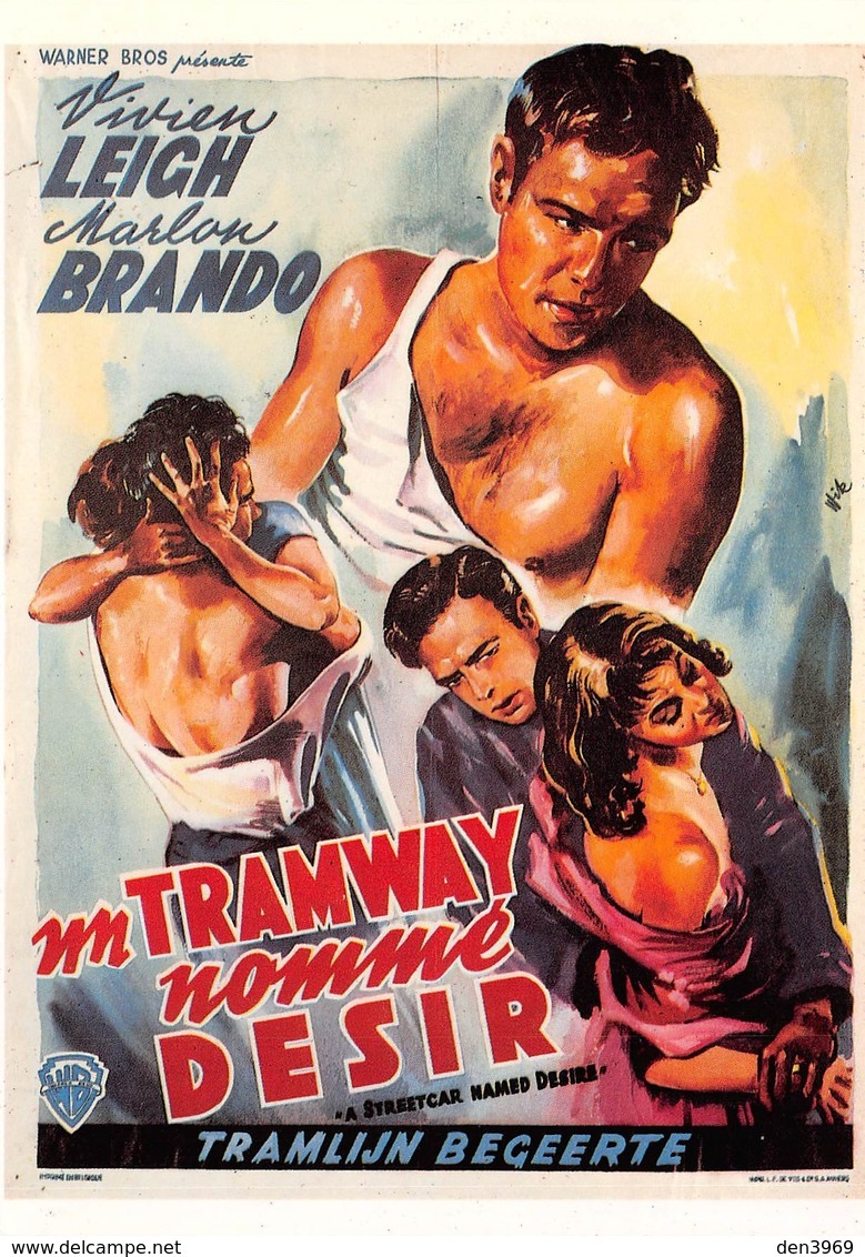 Affiche De Film - Un TRAMWAY NOMME DESIR - Marlon Brando - Afiches En Tarjetas