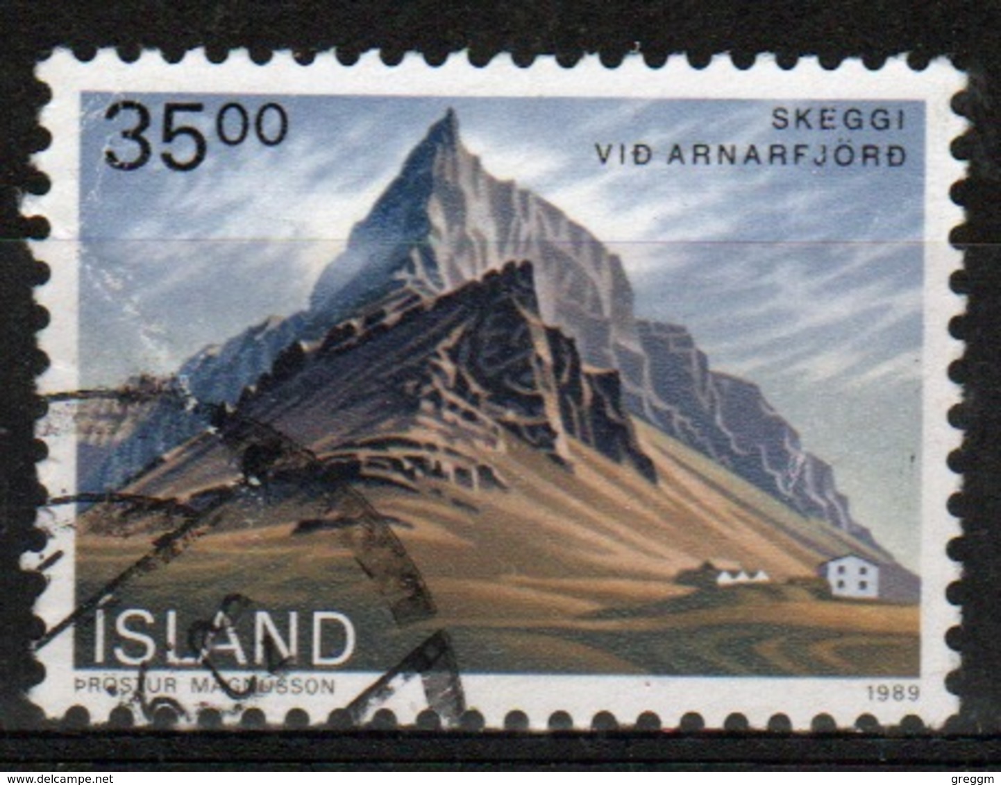 Iceland 1989 Single 35k Stamp From The Landscapes Set. - Used Stamps