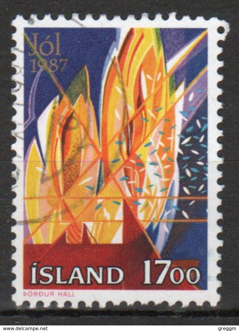 Iceland 1987 Single 17k Stamp From The Christmas Set. - Gebruikt