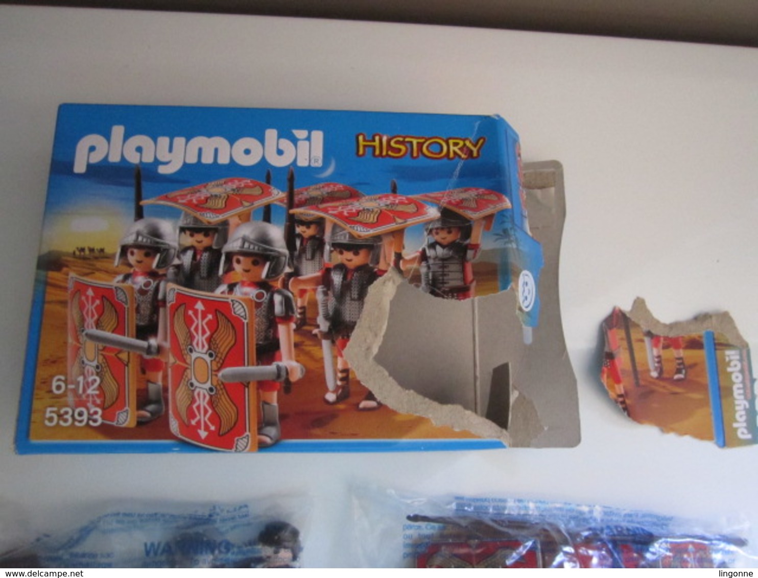 PLAYMOBIL HISTORY Boite 5393 Abîmée - Jeu - Bataillon Romain Neuf Sous Blister Non Ouvert - Playmobil