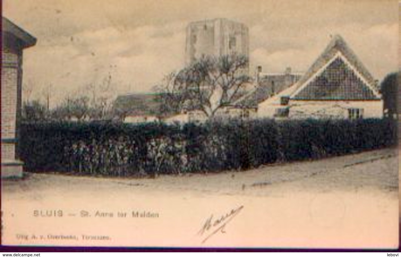 PAYS-BAS – SLUIS « St. Anne Ter Muiden »  - Uitg. A. V. Overbeeke, Terneuzen (1906) - Sluis