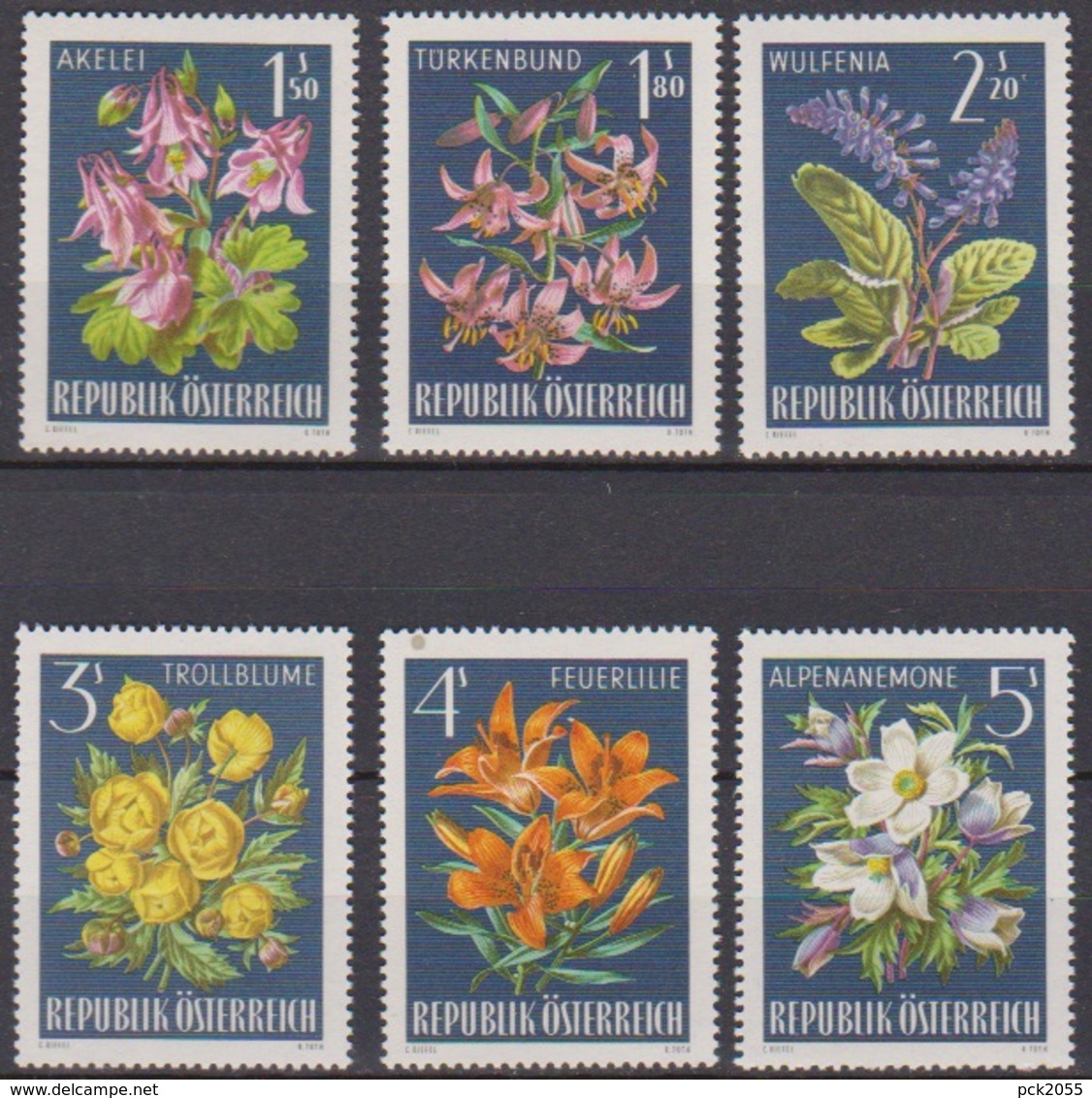 Österreich 1966 Nr.1209 - 1214  ** Postfr. Alpenflora ( 8697) Günstige Versandkosten - Ungebraucht