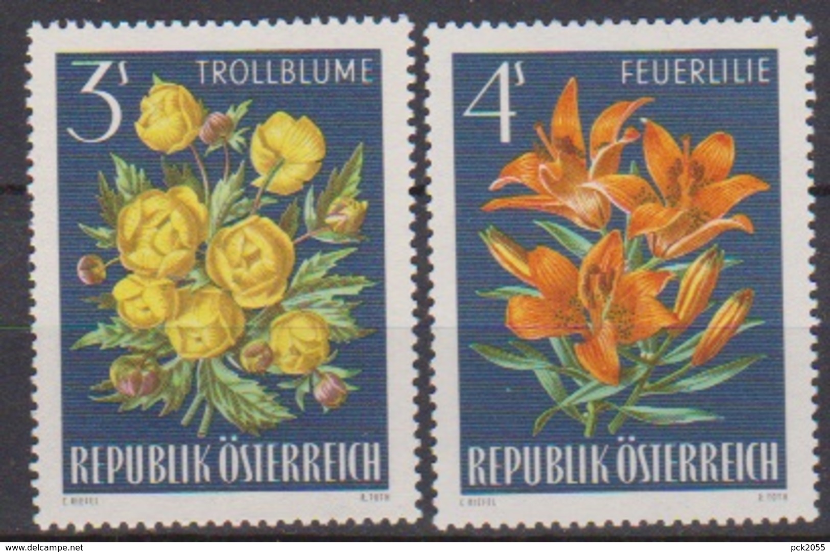 Österreich 1966 Nr.1212 - 1213  ** Postfr. Alpenflora ( 8700) Günstige Versandkosten - Ungebraucht