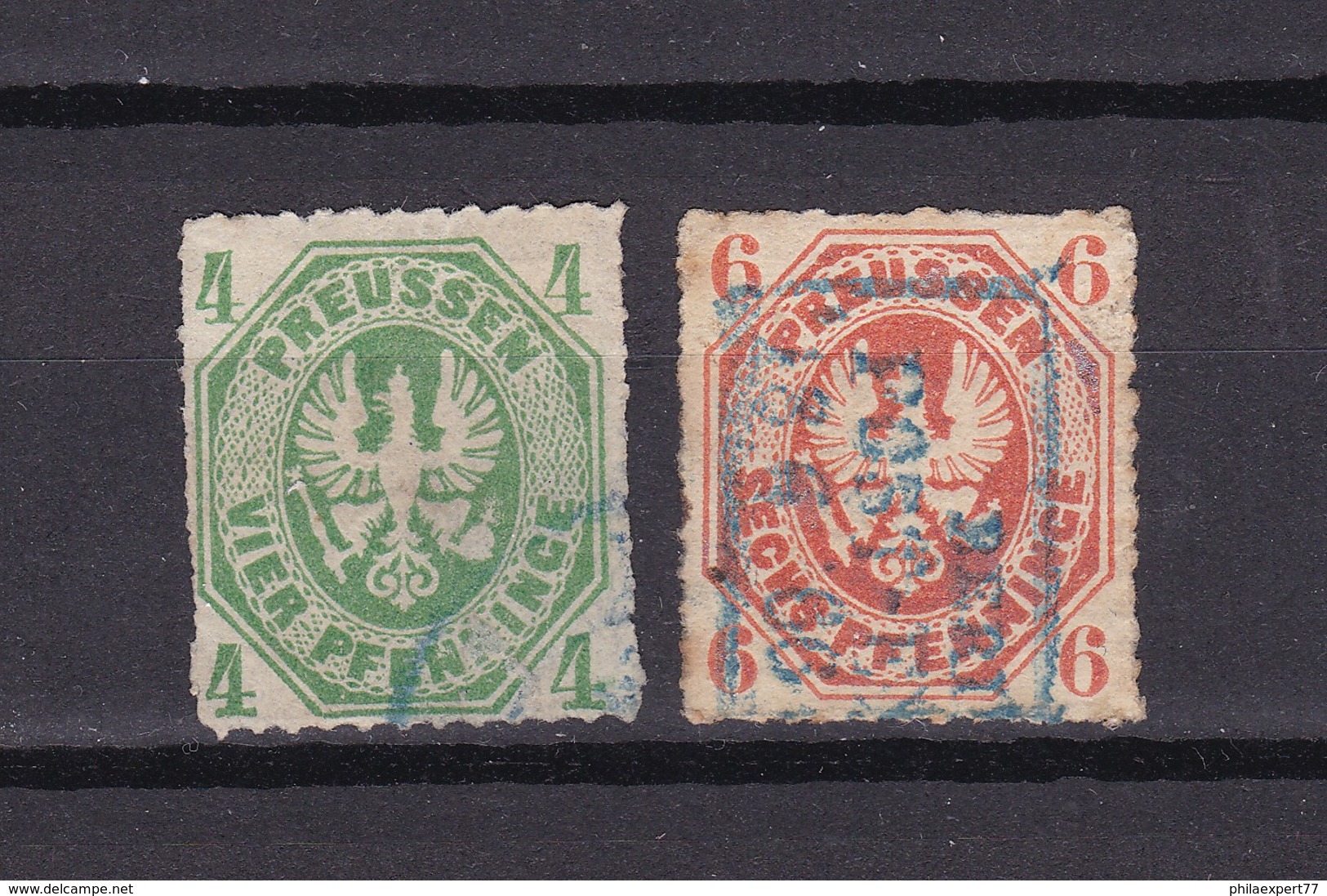 Preussen - 1861 - Michel Nr. 14/15 - Gest. - 33 Euro - Sonstige & Ohne Zuordnung