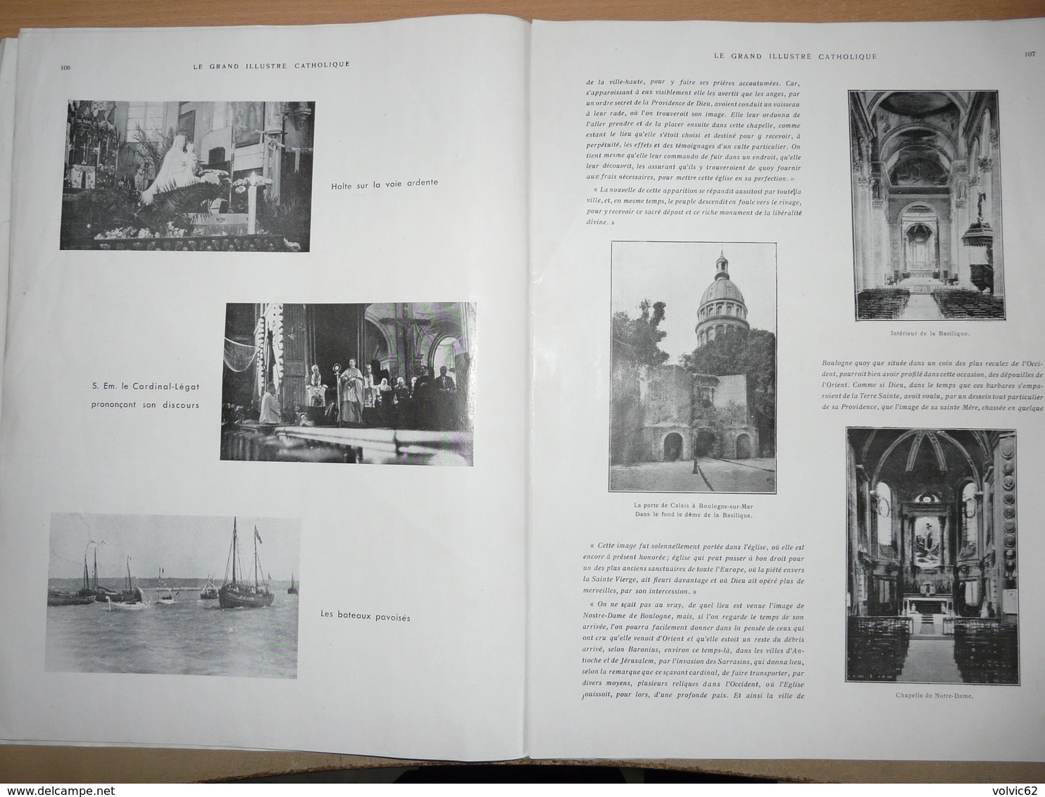 Le Grand Illustré Catholique 1938 édition Amiens  Notre Dame Boulogne Sur Mer Congrès Marial Cathédrale Reims Restaurée - 1900 - 1949