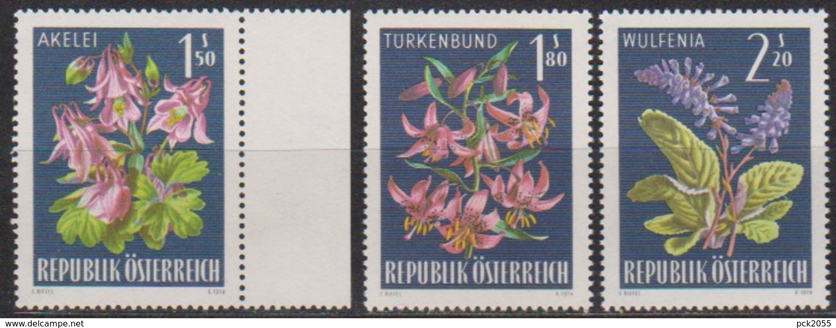 Österreich 1966 Nr.1209 - 1211  ** Postfr. Alpenflora ( 8706) Günstige Versandkosten - Ungebraucht