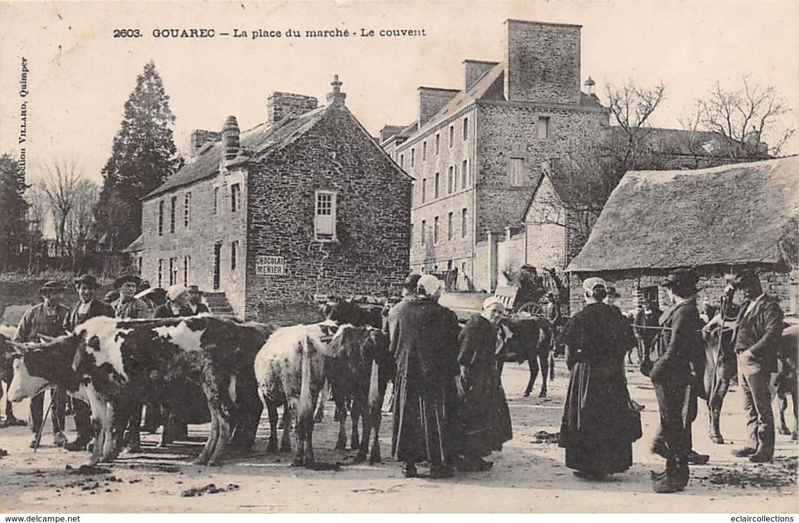 Gouarec        22        Place. Marché Aux Bestiaux      (voir Scan) - Gouarec