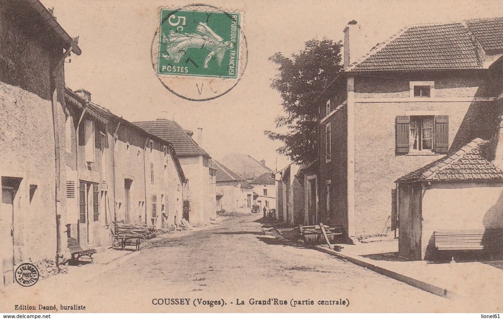 COUSSEY : (88) La Grande'rue (partie Centrale) - Coussey