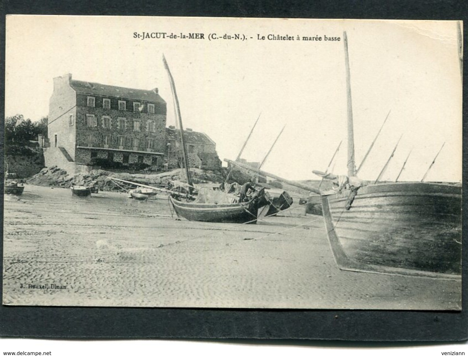 CPA - SAINT JACUT DE LA MER - Le Châtelet à Marée Basse - Bateaux De Pêche - Saint-Jacut-de-la-Mer