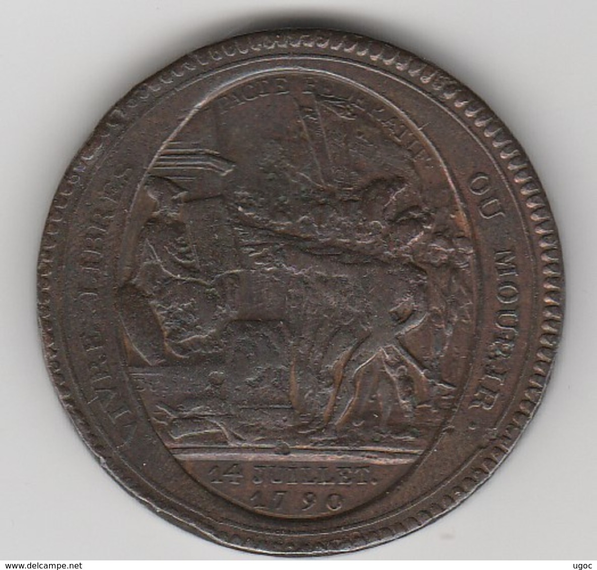 Monneron 5 Sols 1792 En Bronze  - 032 - Altri & Non Classificati