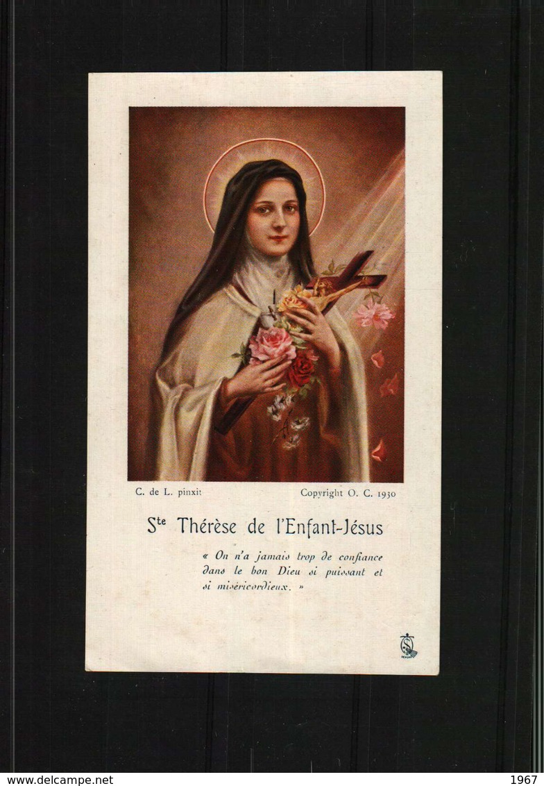 Image Pieuse  Ou Religieuse -  SAINTE THERESE DE L'ENFANT JESUS - Devotion Images